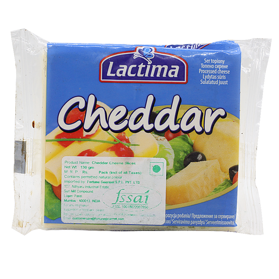 Lactima Processed Cheddar Cheese - Slice