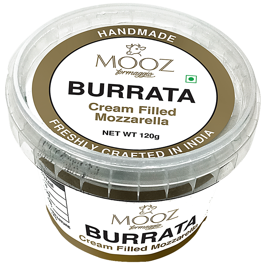 MOOZ Burrata - Cream Filled Mozarella Cheese