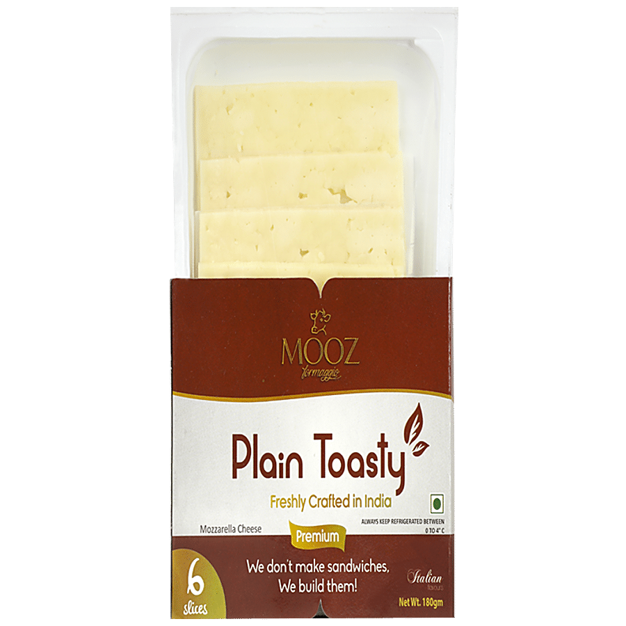 MOOZ Plain Toasty Mozzarella Slices