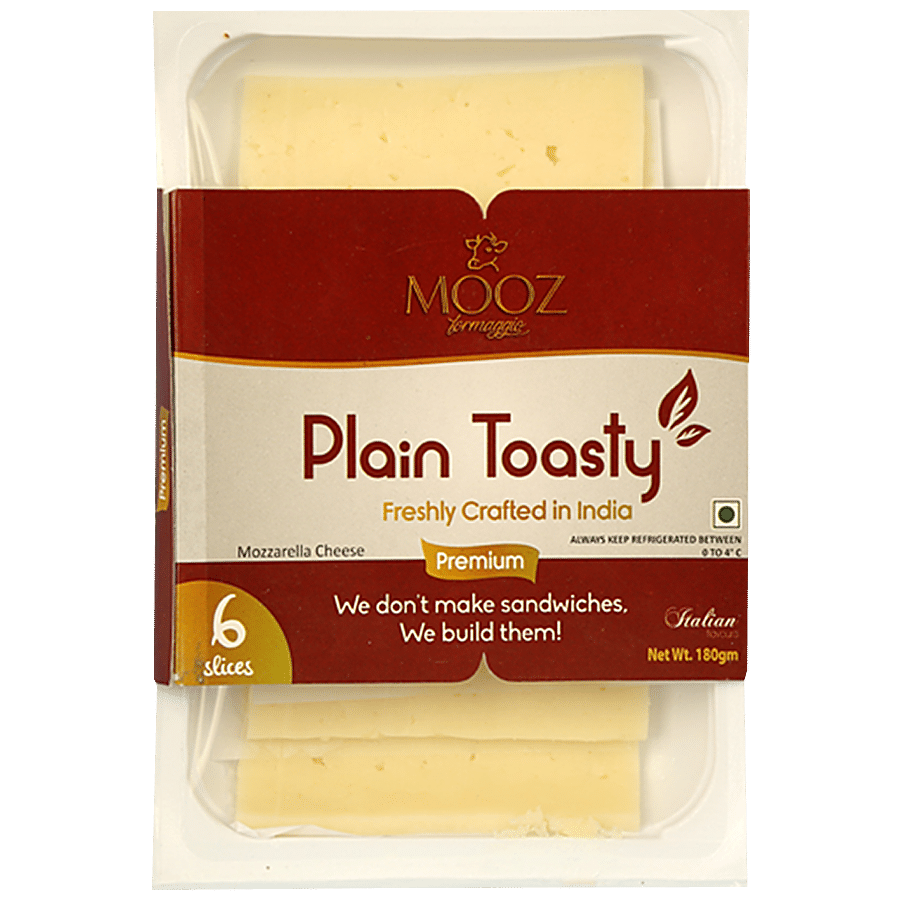 MOOZ Plain Toasty Mozzarella Slices