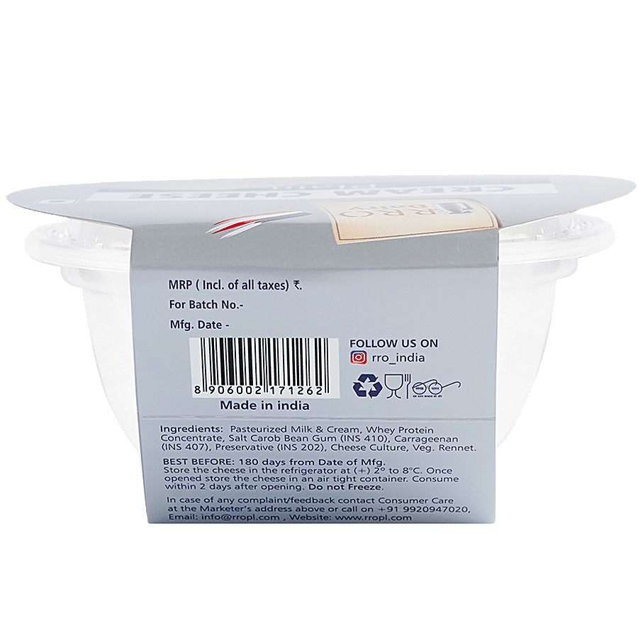 RRO DAIRY American Style Cream Cheese - Plain