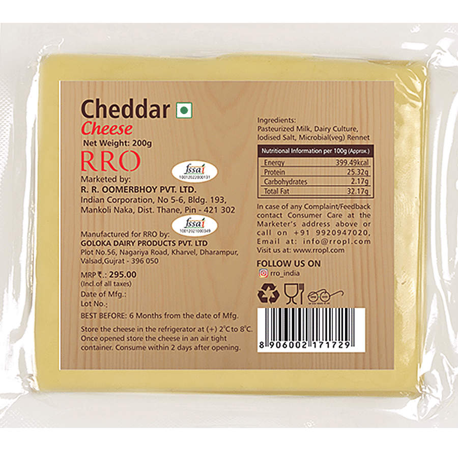 RRO DAIRY Cheddar Cheese - Block