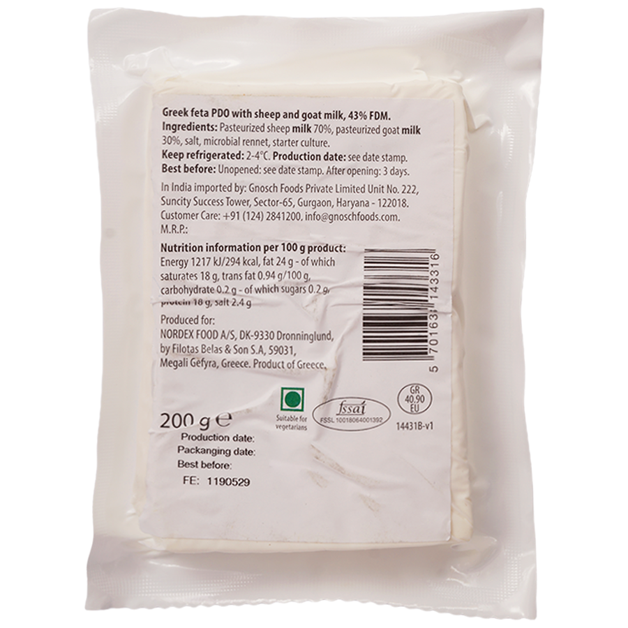 Taverna  Greek Feta Cheese - Made From Sheep & Goat Milk