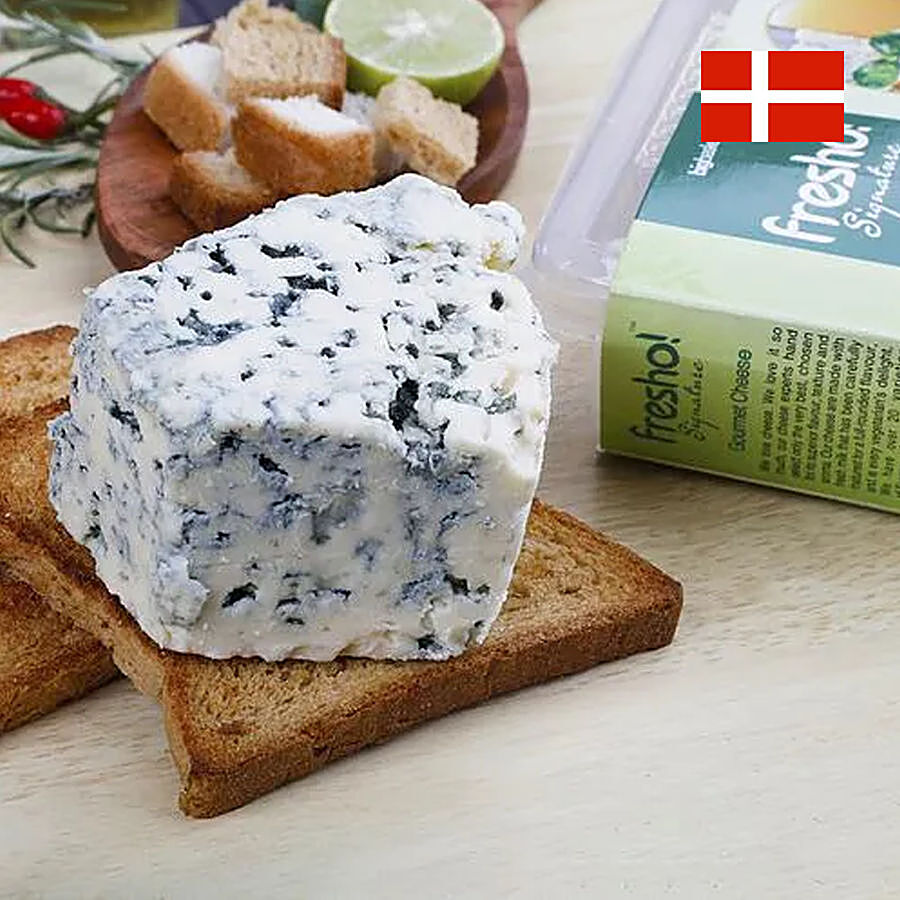 fresho! Signature Danish Blue Wheel Cheese - Block