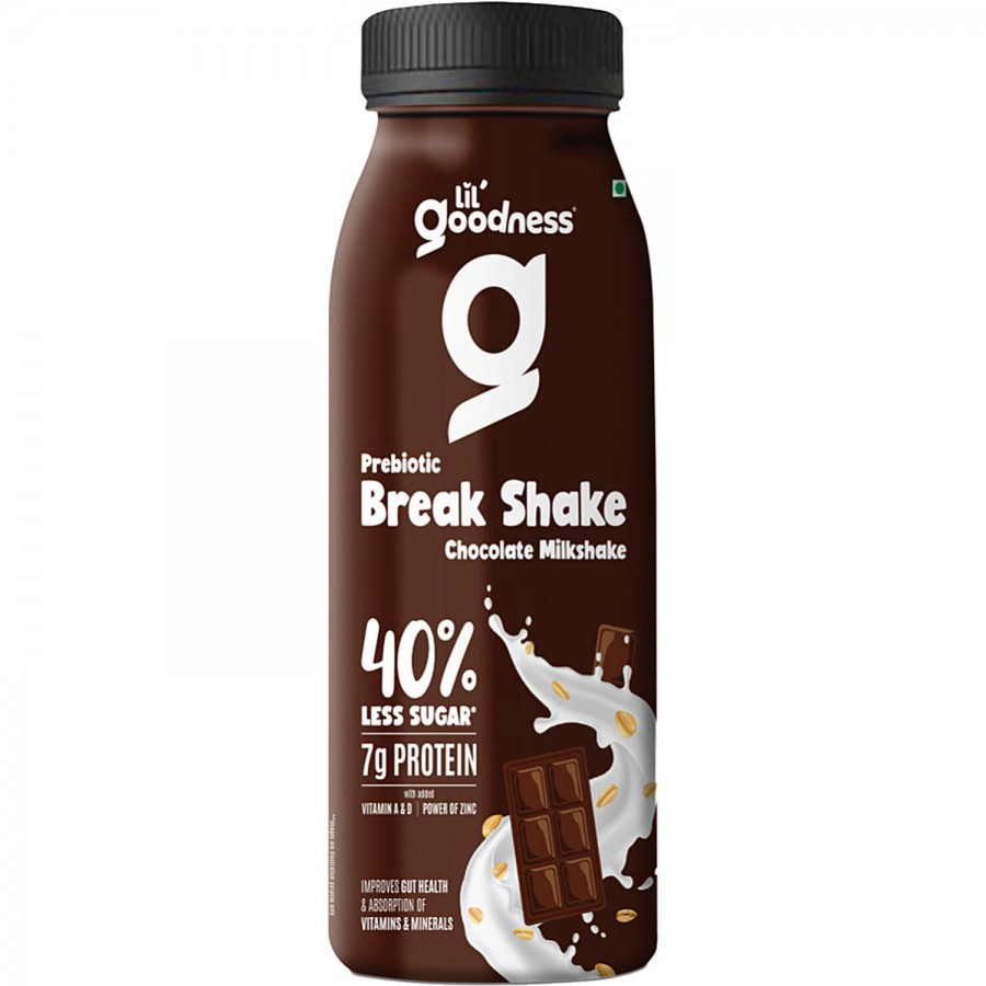 LiL'Goodness Prebiotic Break Shake - Chocolate & Oats Milkshake