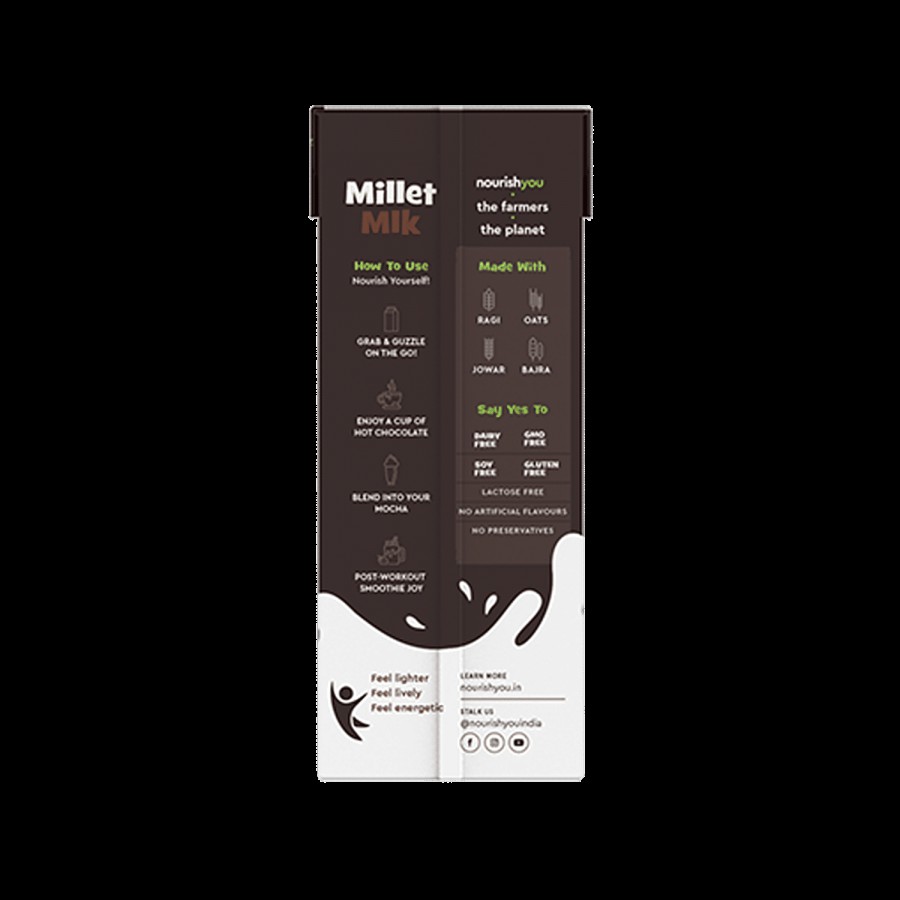 Nourish you Chocolate Millet Milk - With Ragi