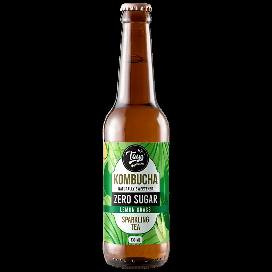 Toyo Kombucha Zero Sugar Sparkling Tea - Lemon Grass Flavour