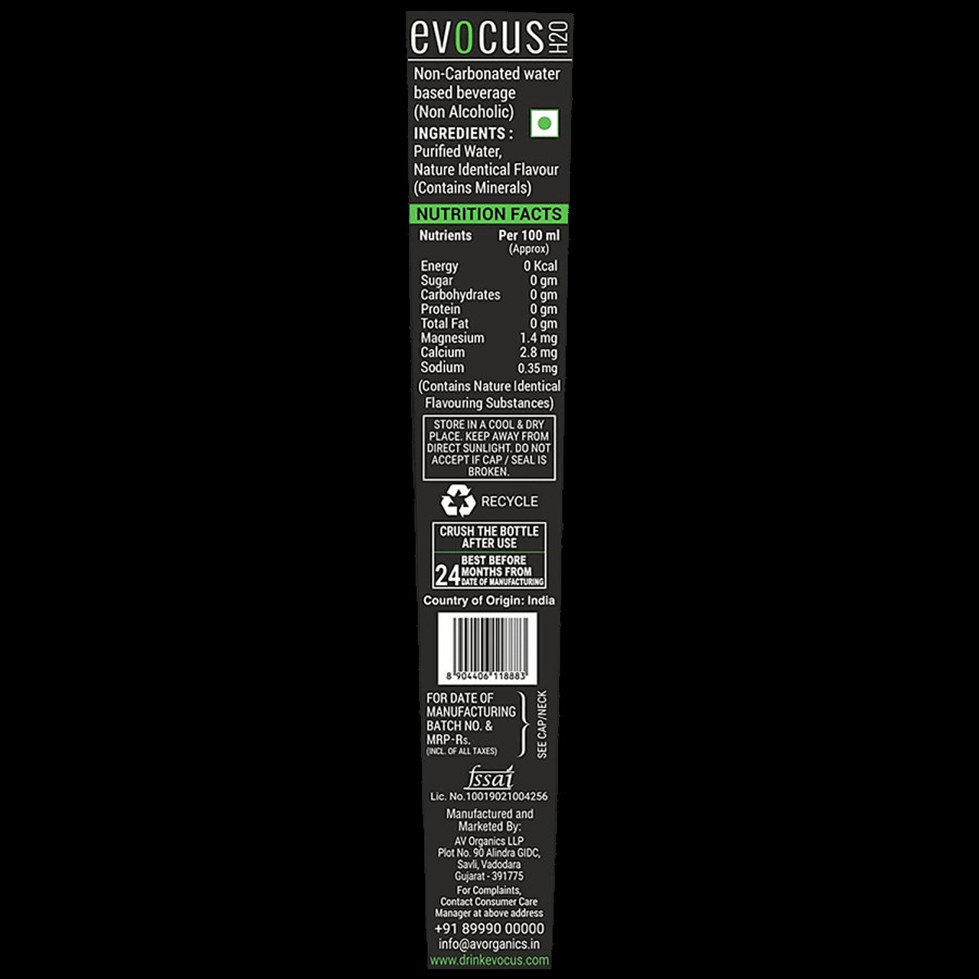 evocus Black Alkaline Water - 8+ Ph