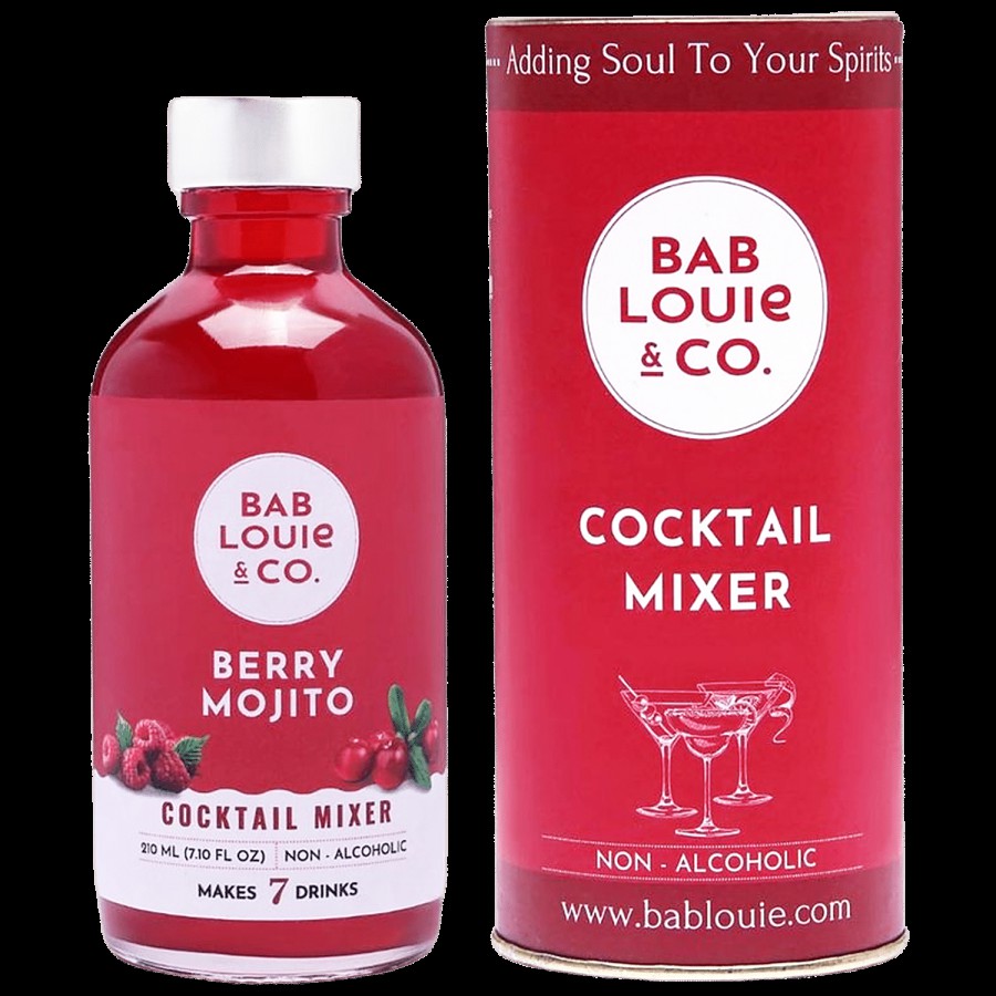 Bab Louie & Co. Berry Mojito Cocktail Mixer