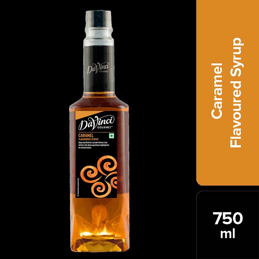 DaVinci Gourmet Caramel Flavoured Syrup - Sweetness Highlighted