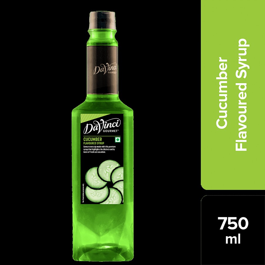 DaVinci Gourmet Cucumber Flavoured Syrup - Earthy Taste Of Fresh Cut