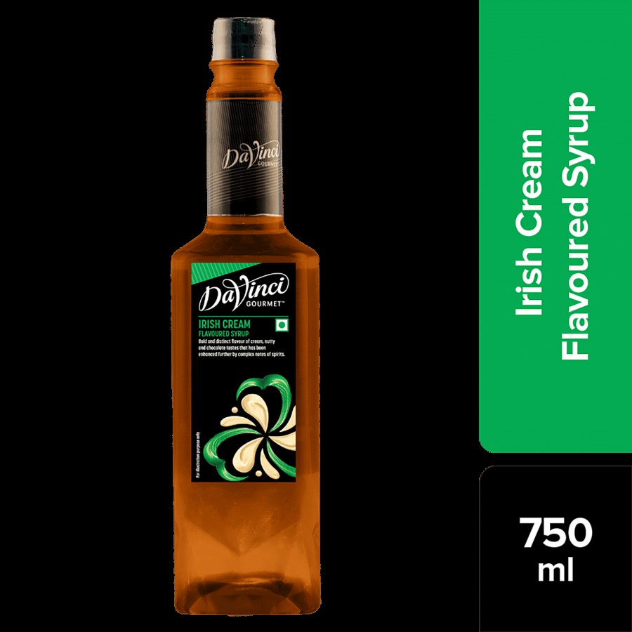 DaVinci Gourmet Irish Cream Flavoured Syrup - Distinct Flavour Of Cream