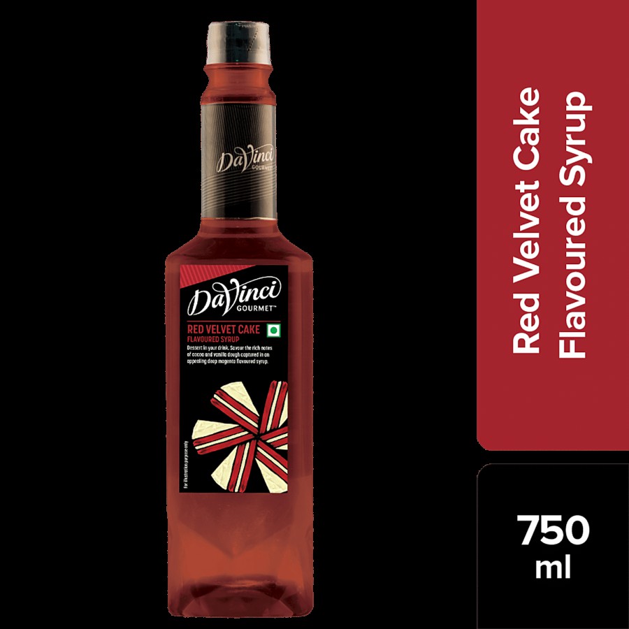 DaVinci Gourmet Red Velvet Cake Flavoured Syrup - Rich Notes Of Cocoa & Vanilla