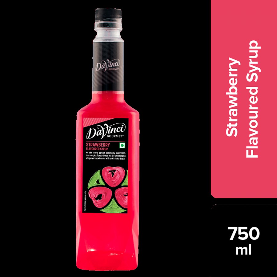 DaVinci Gourmet Strawberry Flavoured Syrup - Complex Flavour