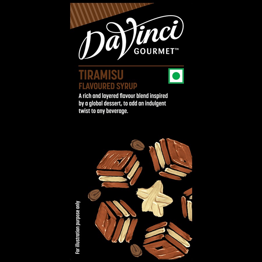 DaVinci Gourmet Tiramisu Flavoured Syrup - Indulgent Twist To Any Beverage