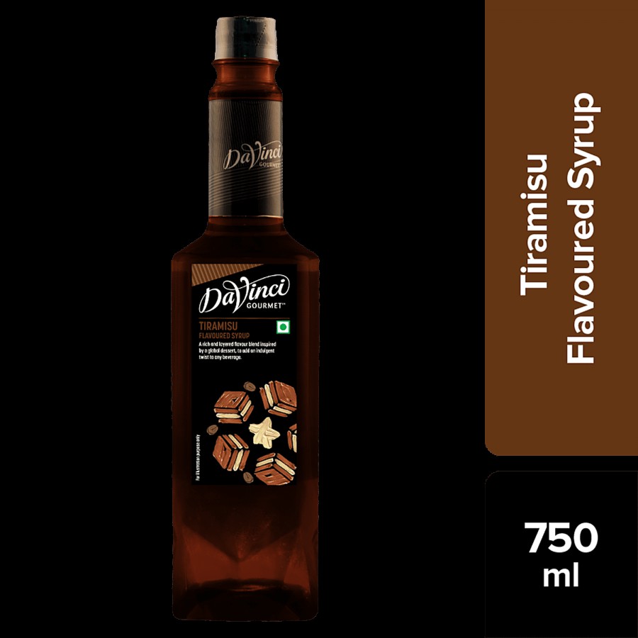 DaVinci Gourmet Tiramisu Flavoured Syrup - Indulgent Twist To Any Beverage