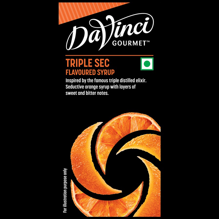 DaVinci Gourmet Triple Sec Flavoured Syrup - Orange With Sweet & Bitter Notes