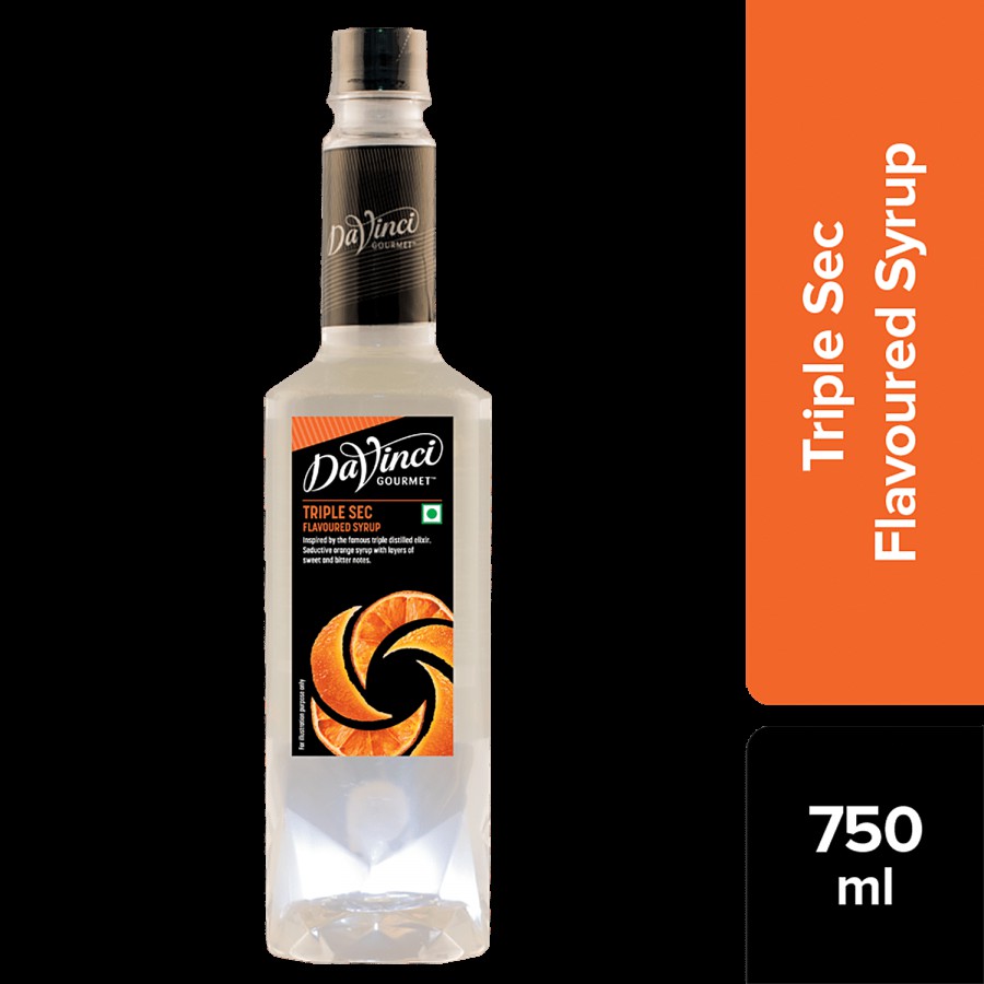 DaVinci Gourmet Triple Sec Flavoured Syrup - Orange With Sweet & Bitter Notes