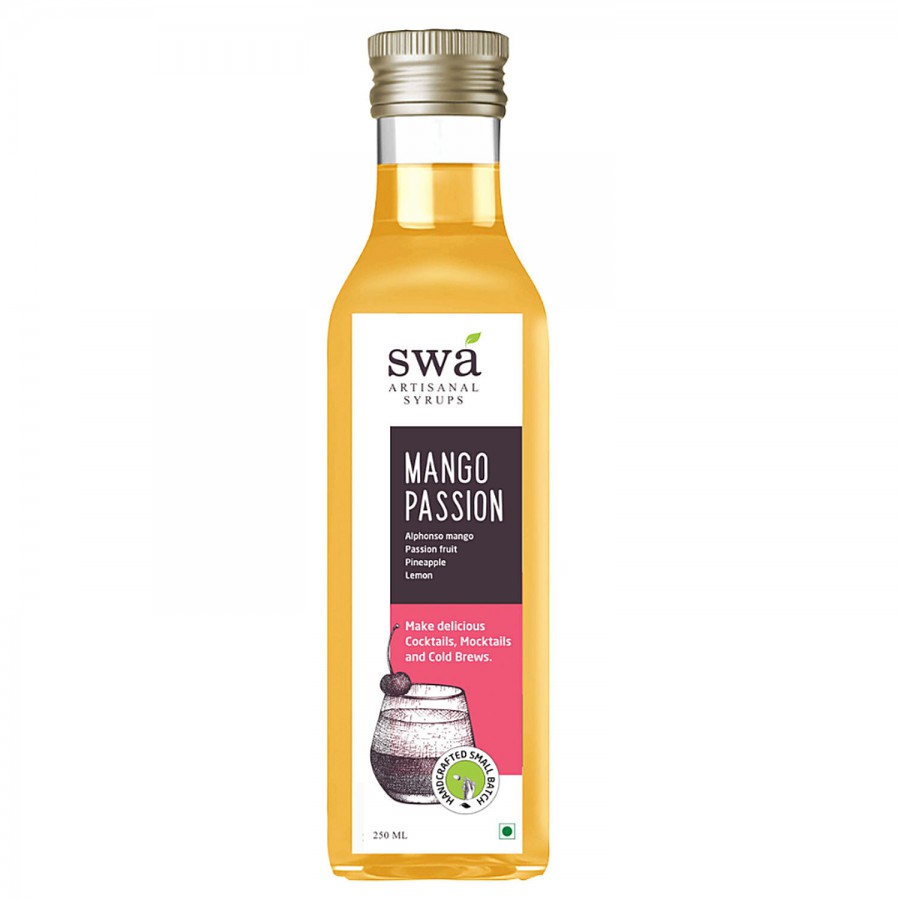 Swa Artisanal Syrups Mango Passion Syrup - Makes 8 - 10 Drinks