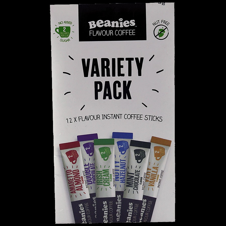 Beanies Flavour Instant Coffee Sticks - Variety Pack