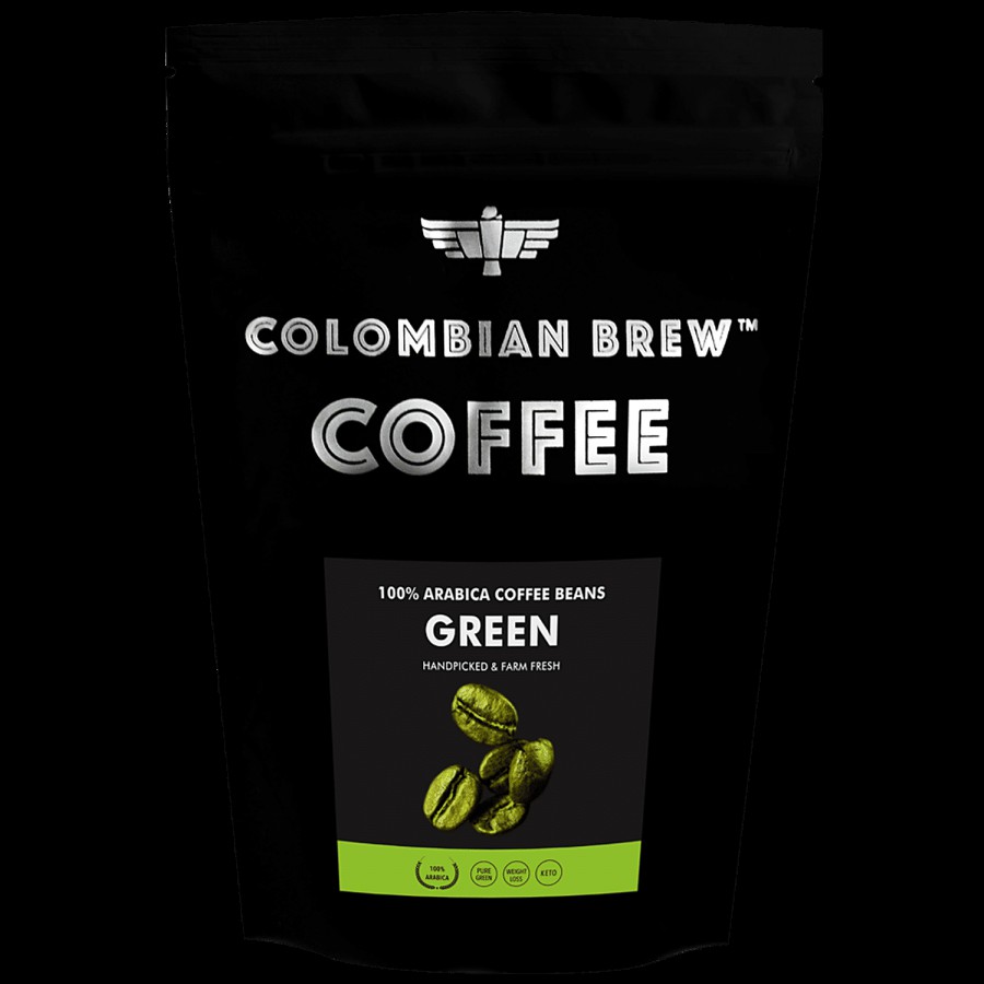 Colombian Brew Coffee 100% Arabica Green Coffee Beans - Rich Aroma & Flavour