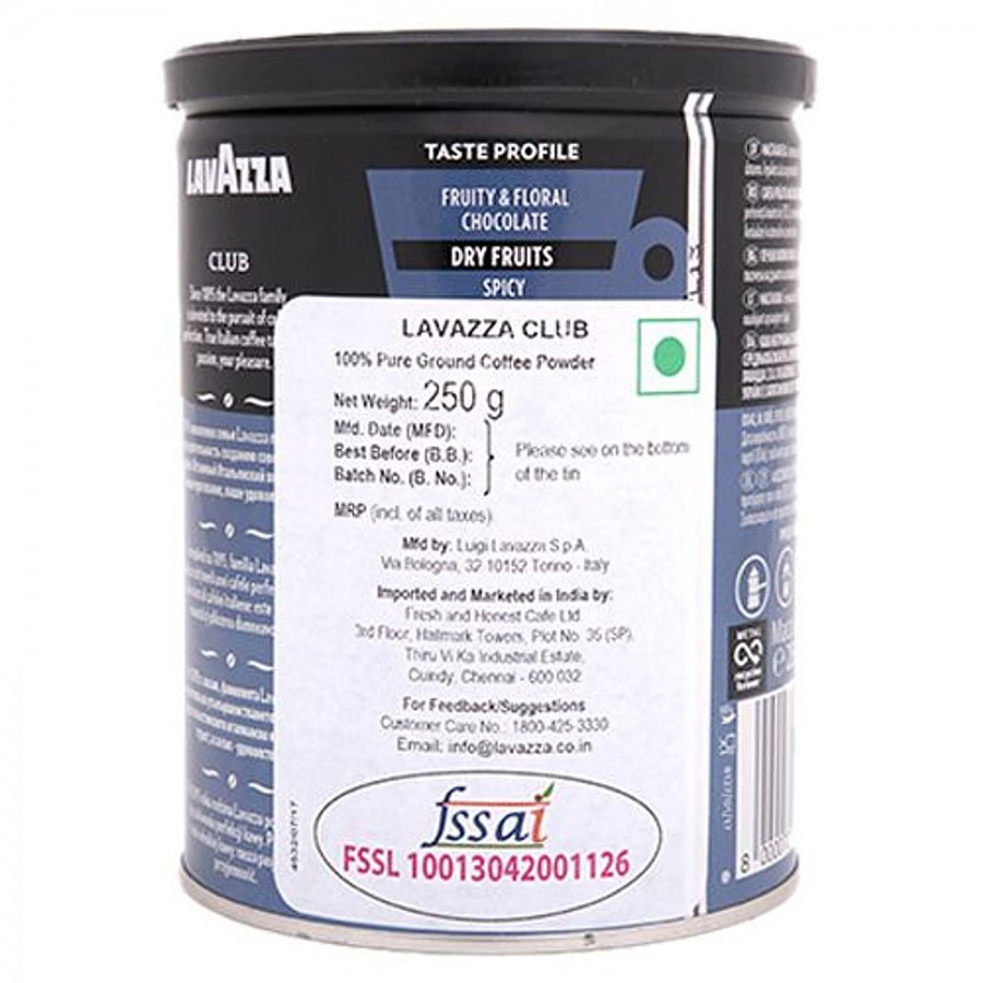 Lavazza Club Ground Coffee Powder - 100% Arabica