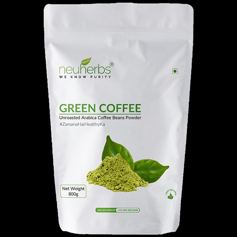 Neuherbs Green Coffee Bean Powder - Unroasted Arabica