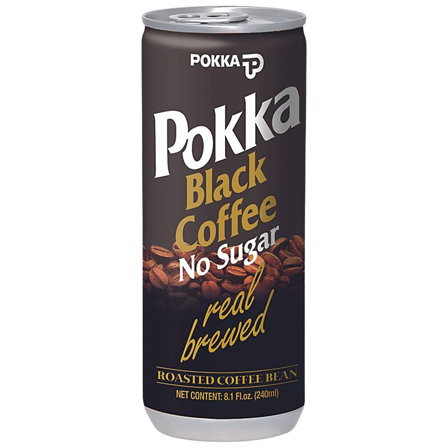 POKKA Black Coffee Drink - Real Brewed