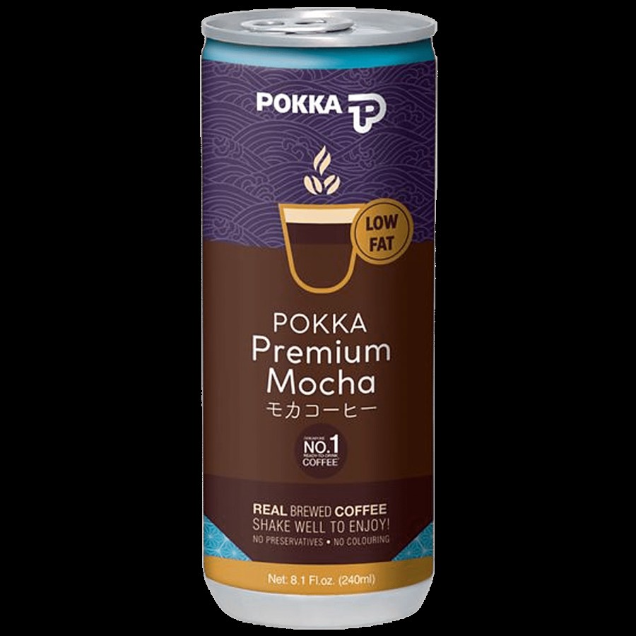 POKKA Premium Mocha Real Brewed Coffee Drink - Low Fat