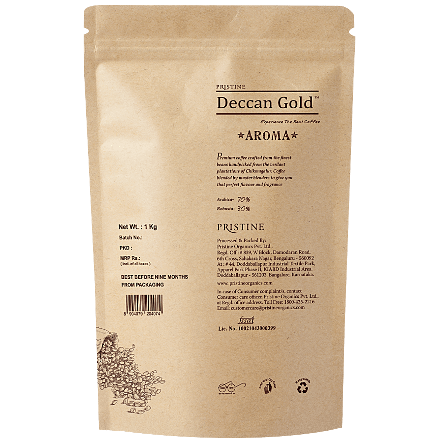 PRISTINE Deccan Gold Premium Coffee Beans - Aroma