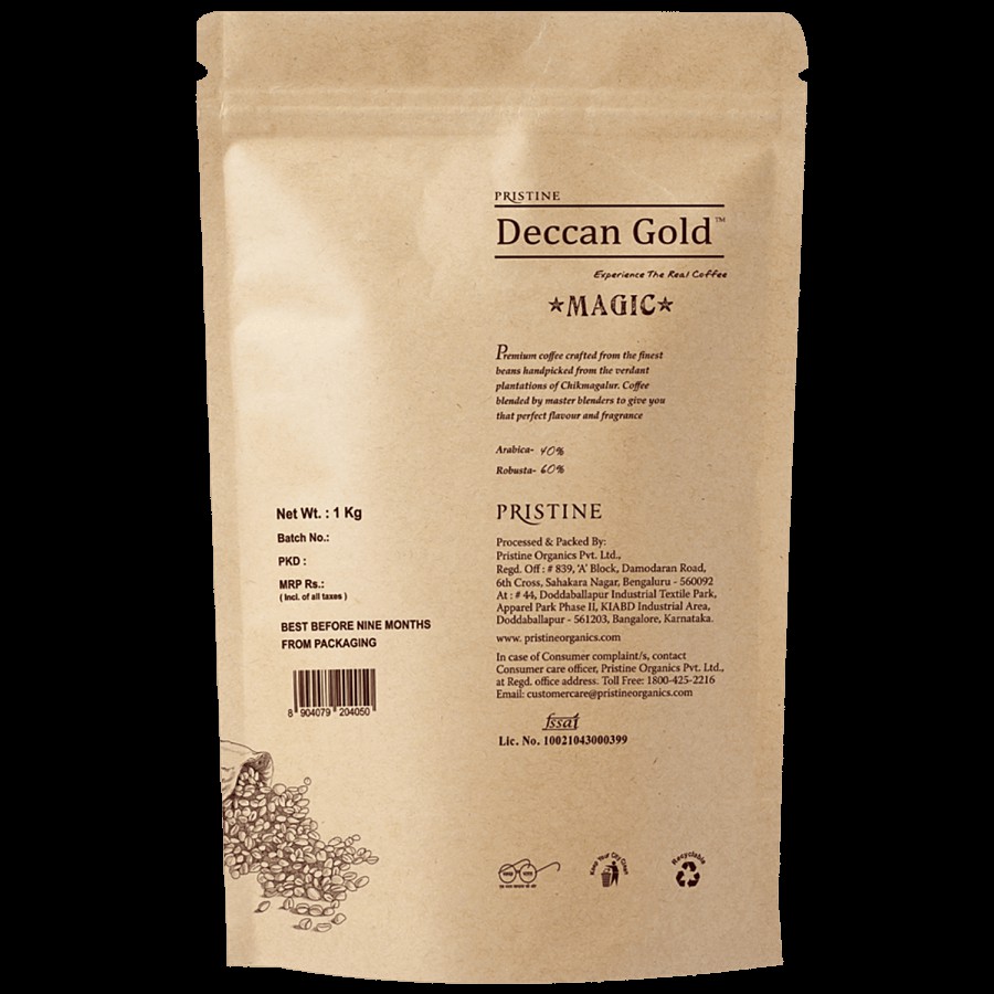 PRISTINE Deccan Gold Premium Coffee Beans - Magic