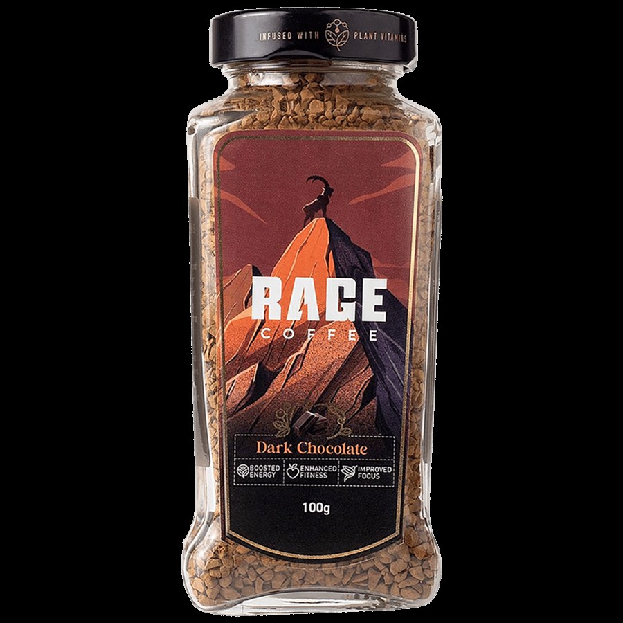 Rage Coffee Dark Chocolate Flavour - Premium Arabica Instant Coffee