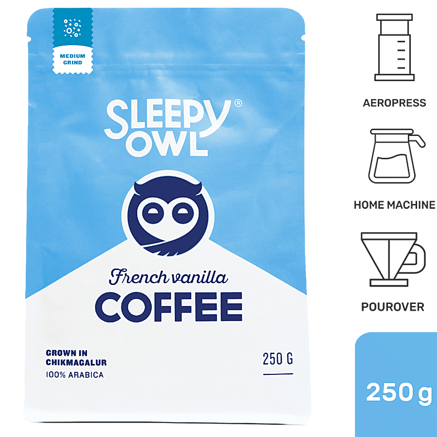 Sleepy Owl Coffee French Vanilla - Medium Grind