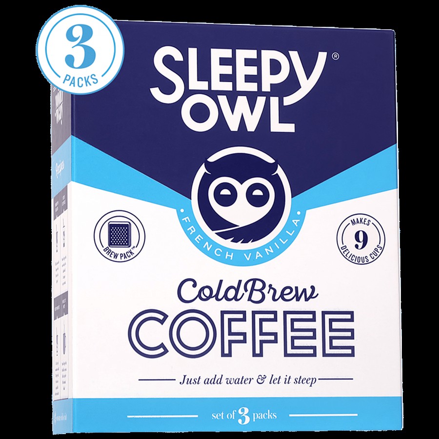 Sleepy Owl French Vanilla Cold Brew Packs