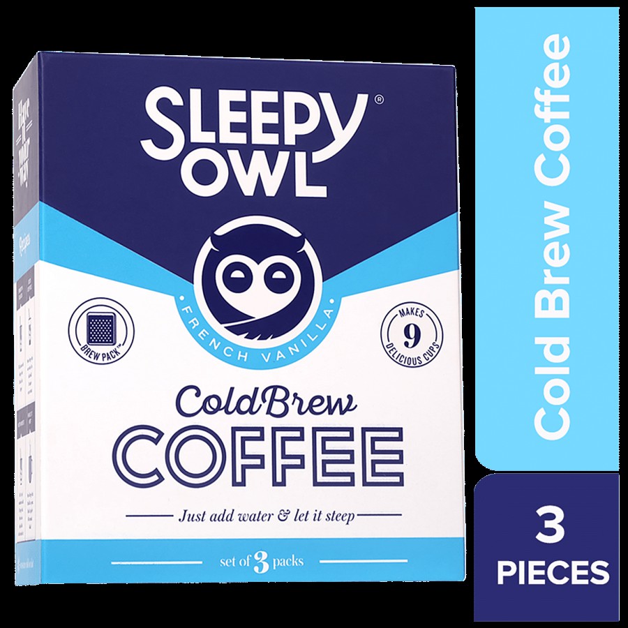 Sleepy Owl French Vanilla Cold Brew Packs