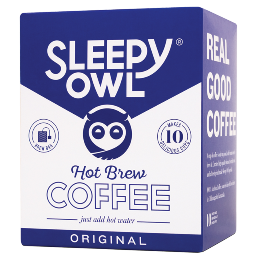 Sleepy Owl Hot Brew Coffee Original (10 Bagsx15g) + Hot Brew Coffee Dark Roast(10 Bagsx15g)