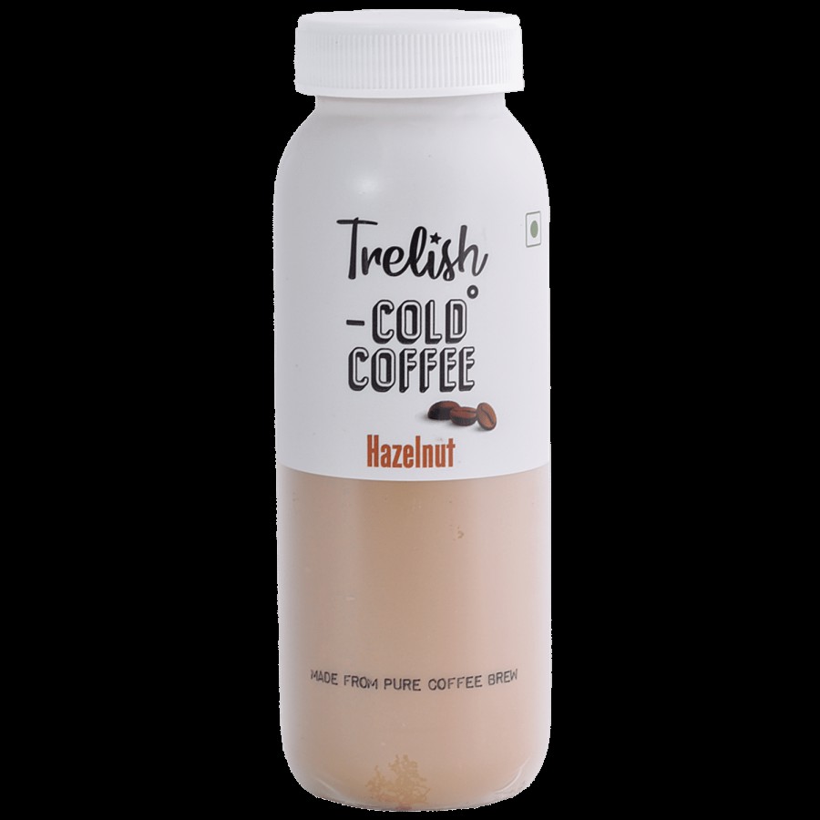 Trelish Hazelnut Cold Coffee - Made From Pure Brew