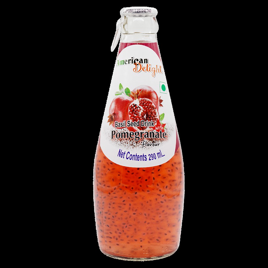 American Delight Basil Drink - Pomegranate Flavored