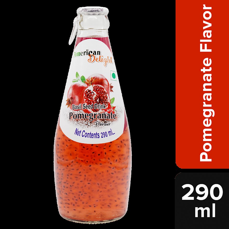 American Delight Basil Drink - Pomegranate Flavored