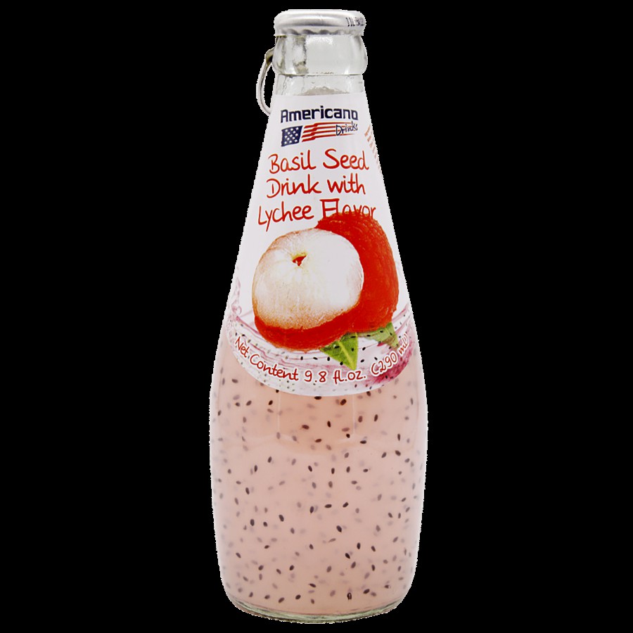 Americano Basil Seed Drinks - Lychee