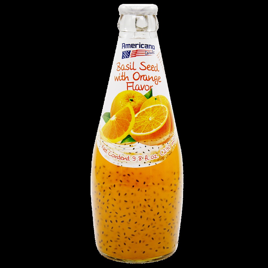 Americano Basil Seed Drinks - Orange