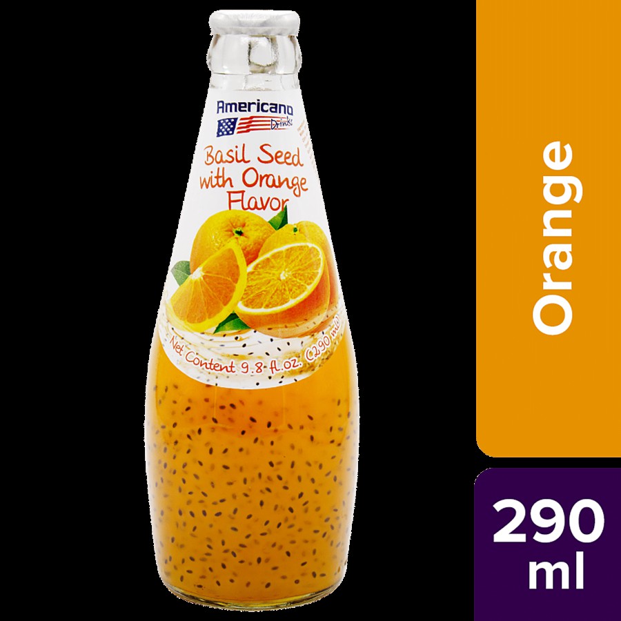 Americano Basil Seed Drinks - Orange