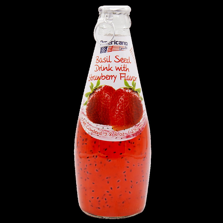 Americano Basil Seed Drinks - Strawberry