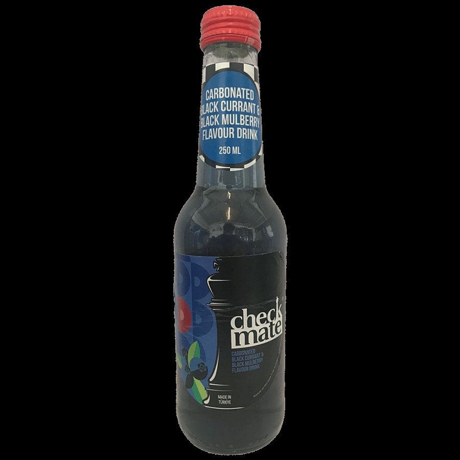 Checkmate Carbonated Drink - Black Current & Black Mulberry Flavour