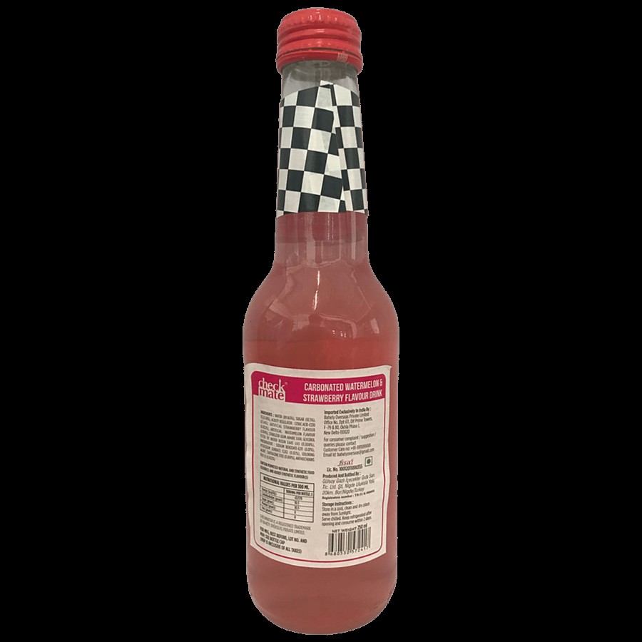 Checkmate Carbonated Drink - Watermelon & Strawberry Flavour