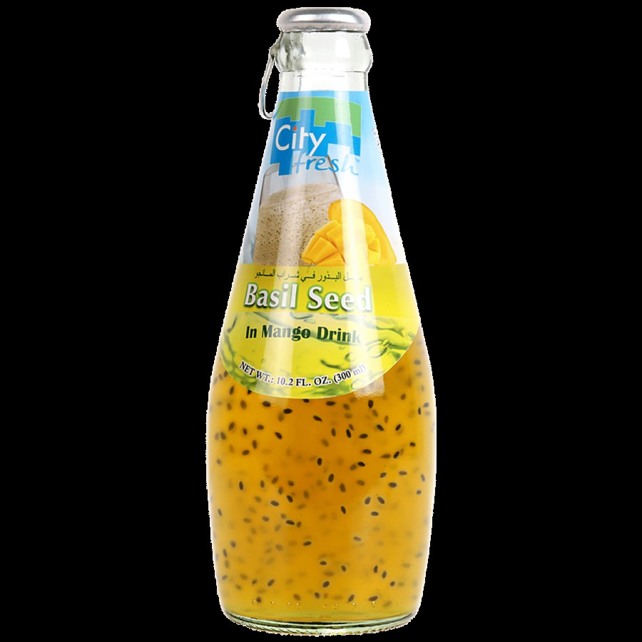 City Fresh Basil Seed Mango Flavour Drink - Refreshing