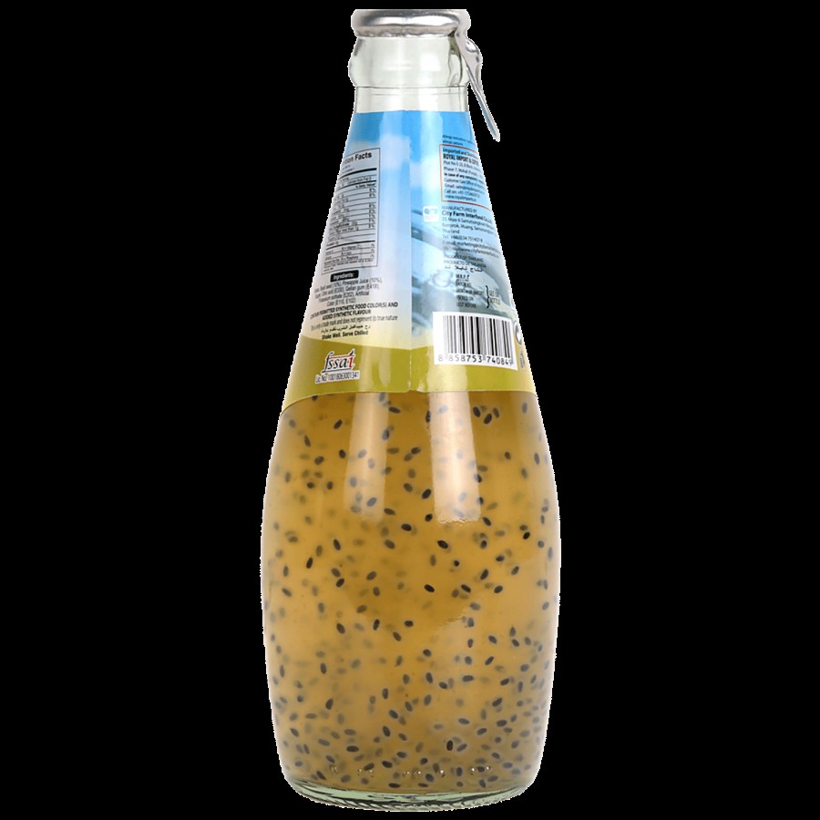 City Fresh Basil Seed Pineapple Flavour Drink - Refreshing