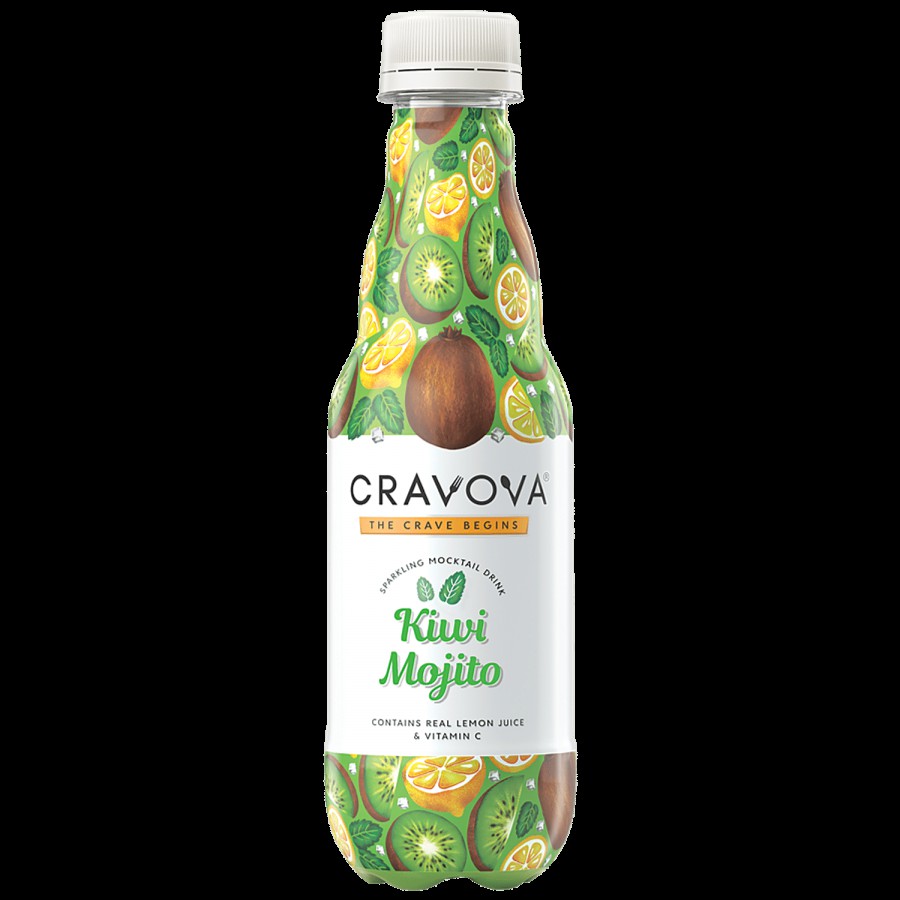 Cravova Sparkling Mocktail Drink - Kiwi Mojito