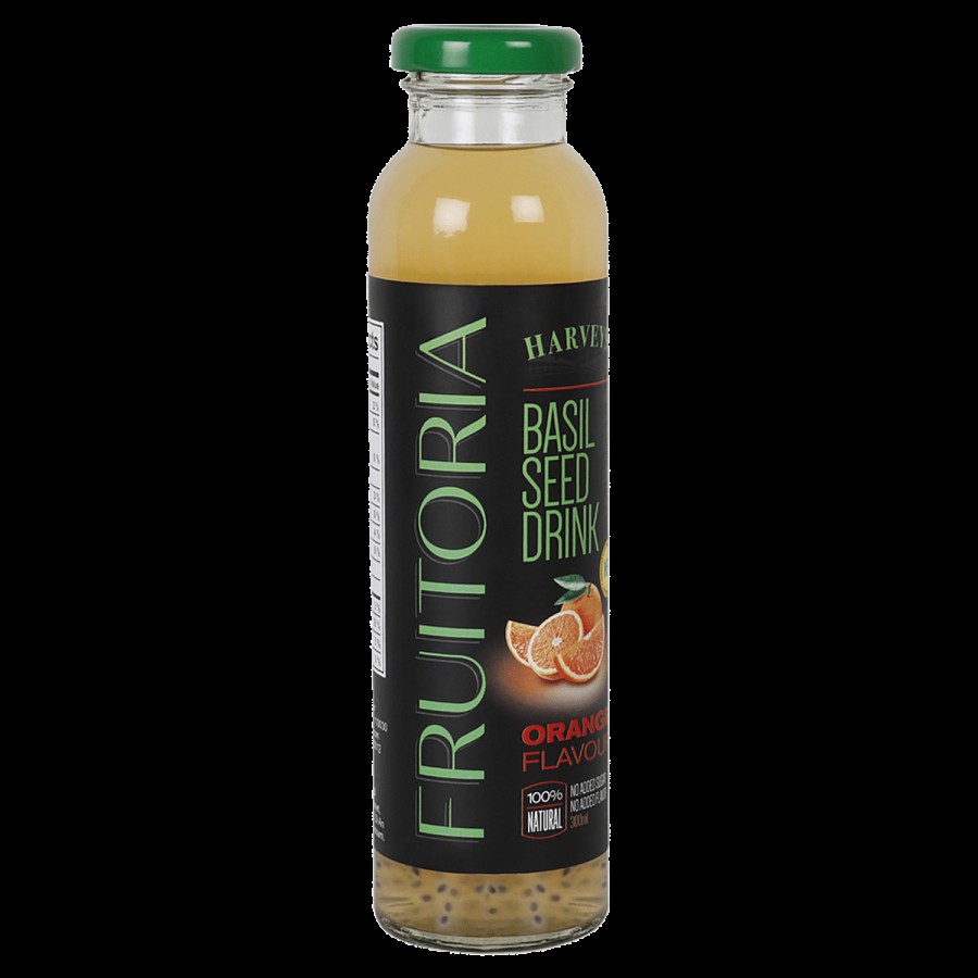 Fruitoria Basil Seed Drink - Orange