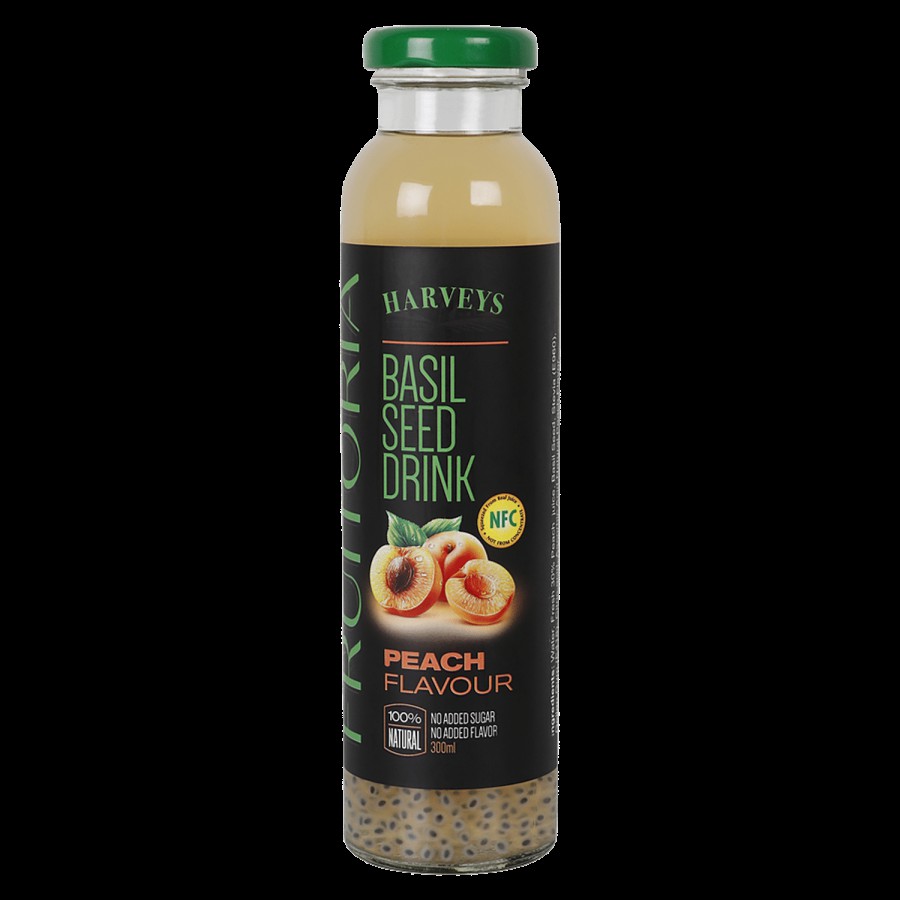 Fruitoria Basil Seed Drink - Peach